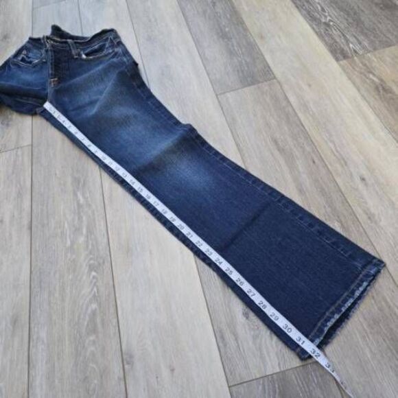 Lucky Brand dark blue Easy Rider dark blue size 0 classic bootcut, mid rise - Picture 10 of 14